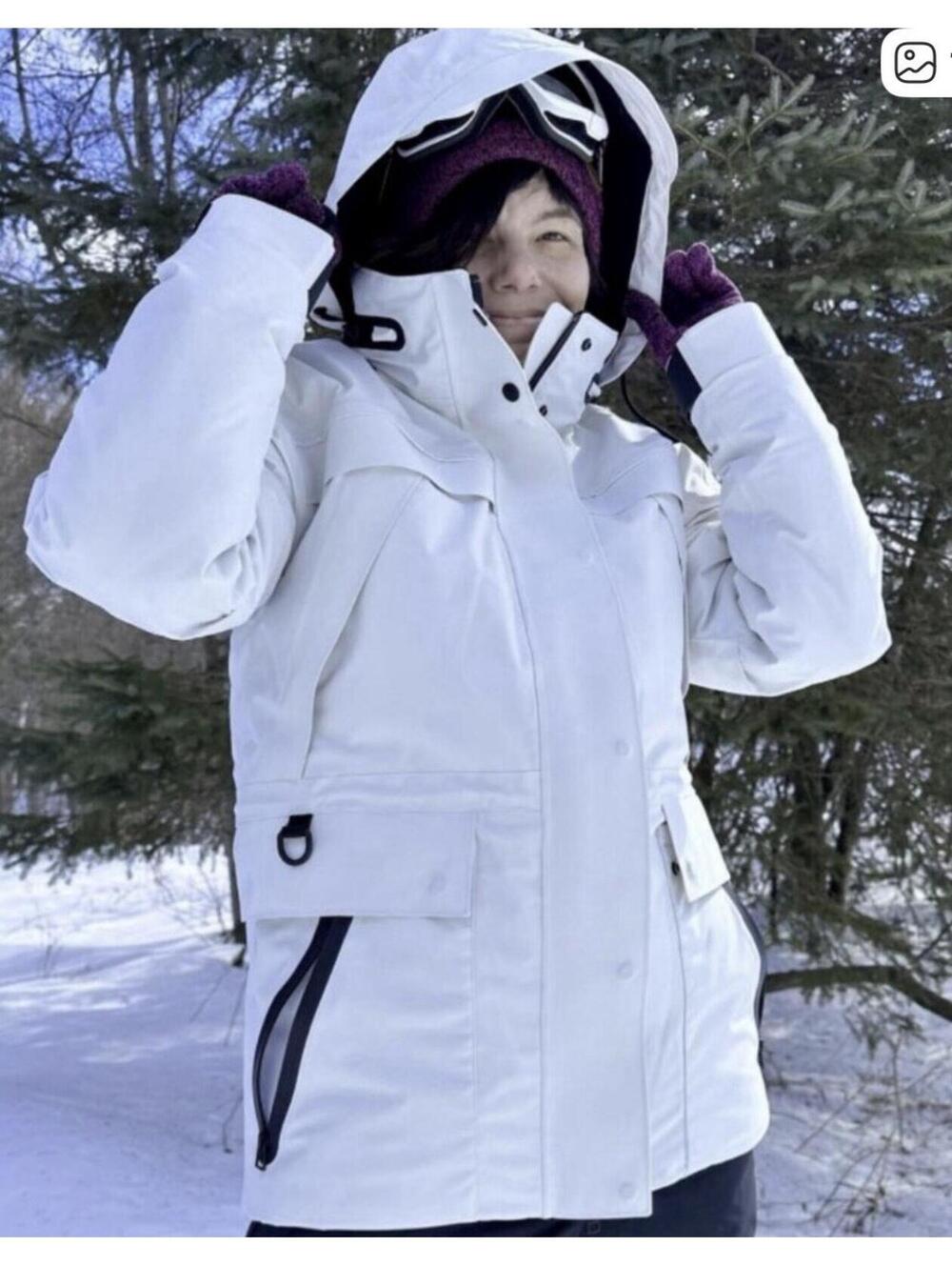 Ski-Doo Retail $1,076 -35C 0°F Large Snowmobile Ski Women KANUK Jacket White NWT